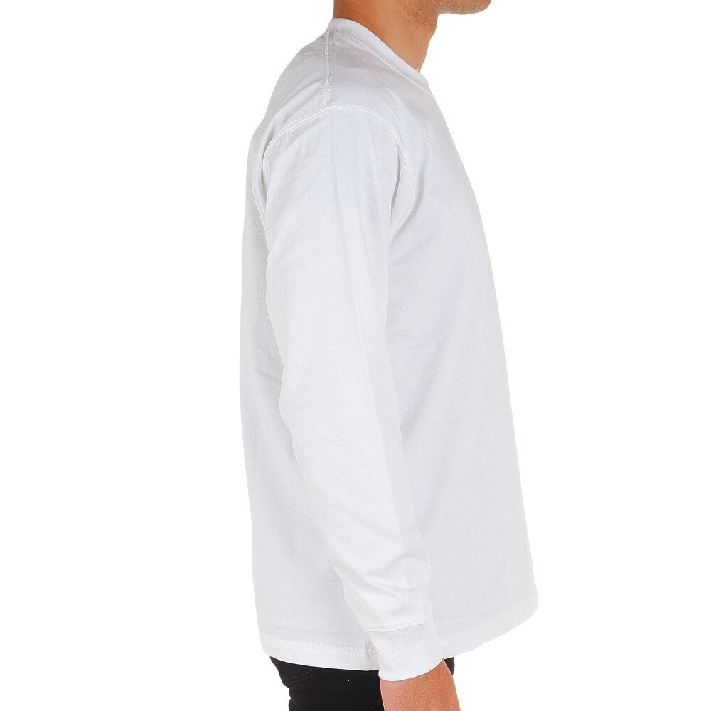 ノースフェイス（THE NORTH FACE）（メンズ）長袖Tシャツ ロンT SQUARE LOGO スクエアロゴ NT82334 W ホワイト