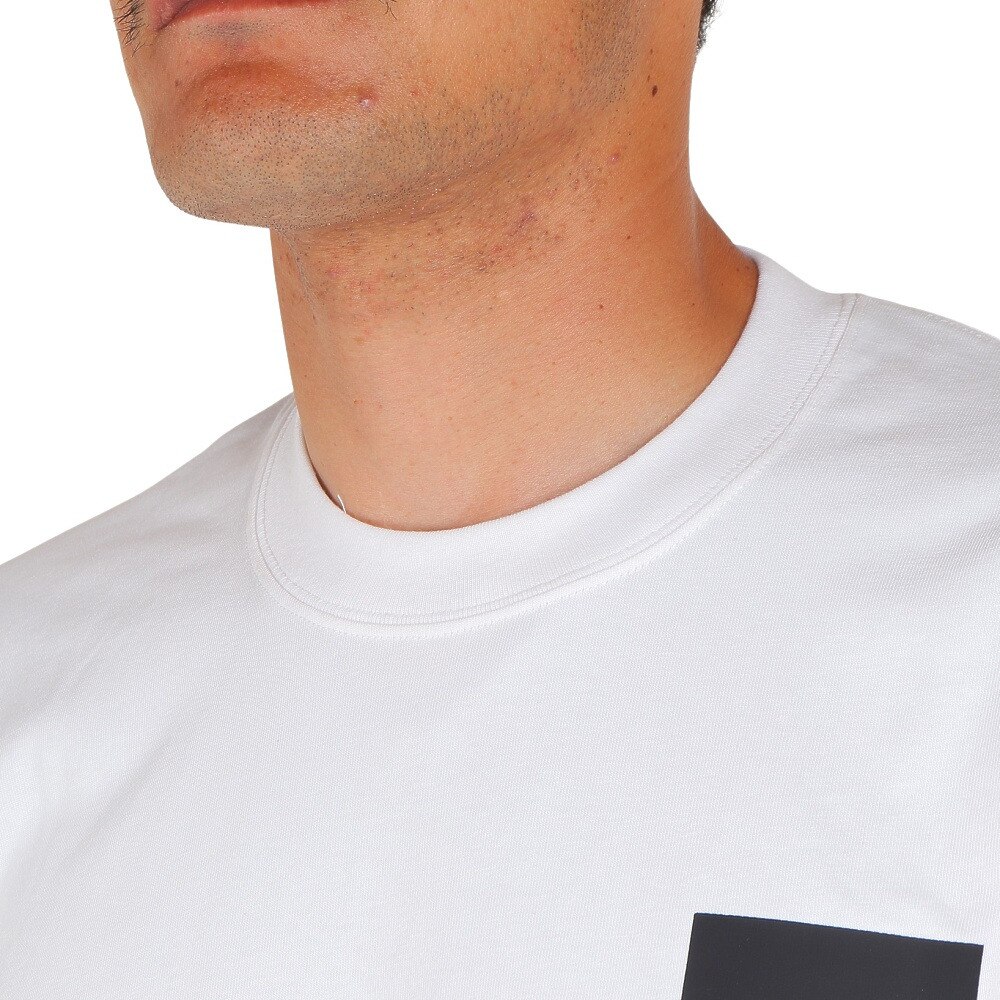 ノースフェイス（THE NORTH FACE）（メンズ）長袖Tシャツ ロンT SQUARE LOGO スクエアロゴ NT82334 W ホワイト