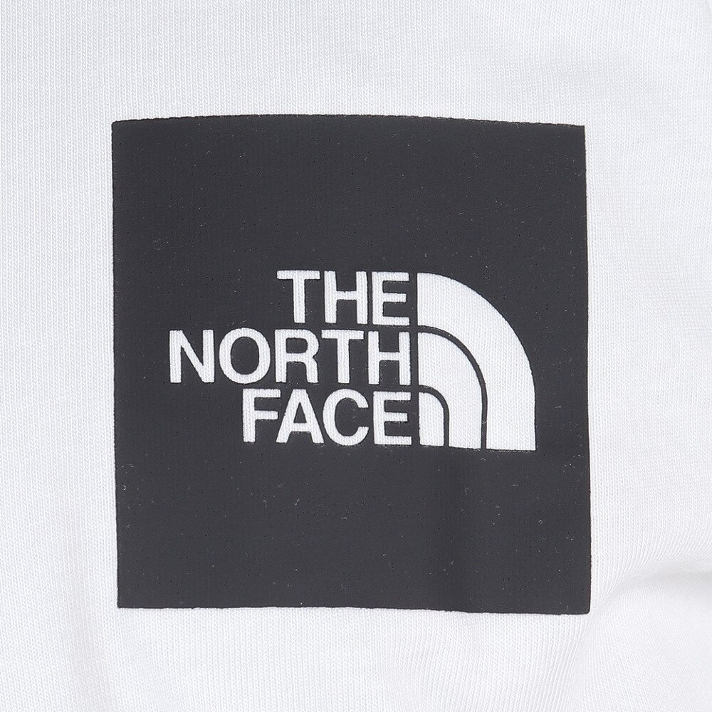ノースフェイス（THE NORTH FACE）（メンズ）長袖Tシャツ ロンT SQUARE LOGO スクエアロゴ NT82334 W ホワイト