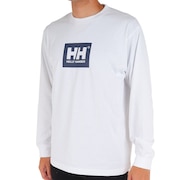 ヘリーハンセン（HELLY HANSEN）（メンズ）長袖Tシャツ ロンT ロングスリーブ ロゴTシャツ HH32379 CW ホワイト
