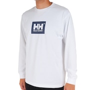 ヘリーハンセン(HELLY HANSEN)(メンズ)長袖Tシャツ ロンT ロングスリーブ ロゴTシャツ HH32379 CW ホワイト