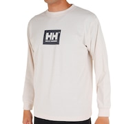 ヘリーハンセン(HELLY HANSEN)(メンズ)長袖Tシャツ ロンT ロングスリーブ ロゴTシャツ HH32379 IV アイボリー