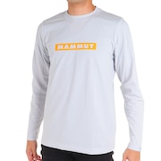 マムート（MAMMUT）（メンズ）長袖Tシャツ ロンT クイックドライ ロゴプリント Tシャツ 1016-01030-00741 ライトグレー