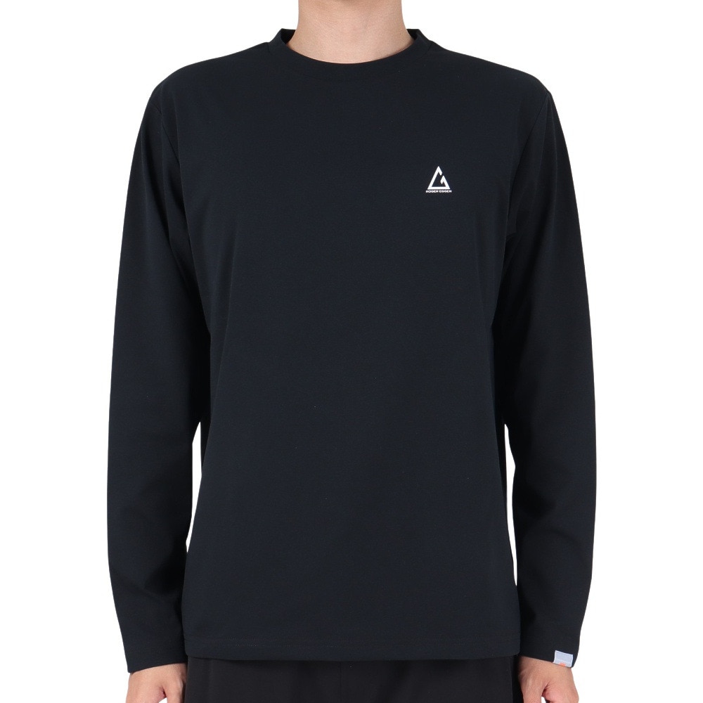 ロジャーエーガー（ROGEREGGER）（メンズ）長袖Tシャツ ロンT HIKE MOUNTAIN RE23FUK5610001 BLK ブラック