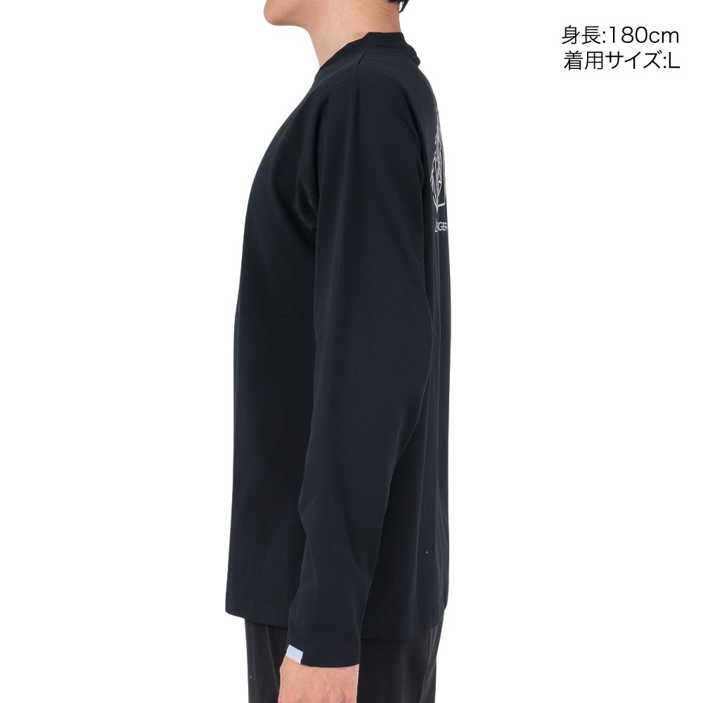 ロジャーエーガー（ROGEREGGER）（メンズ）長袖Tシャツ ロンT HIKE MOUNTAIN RE23FUK5610001 BLK ブラック