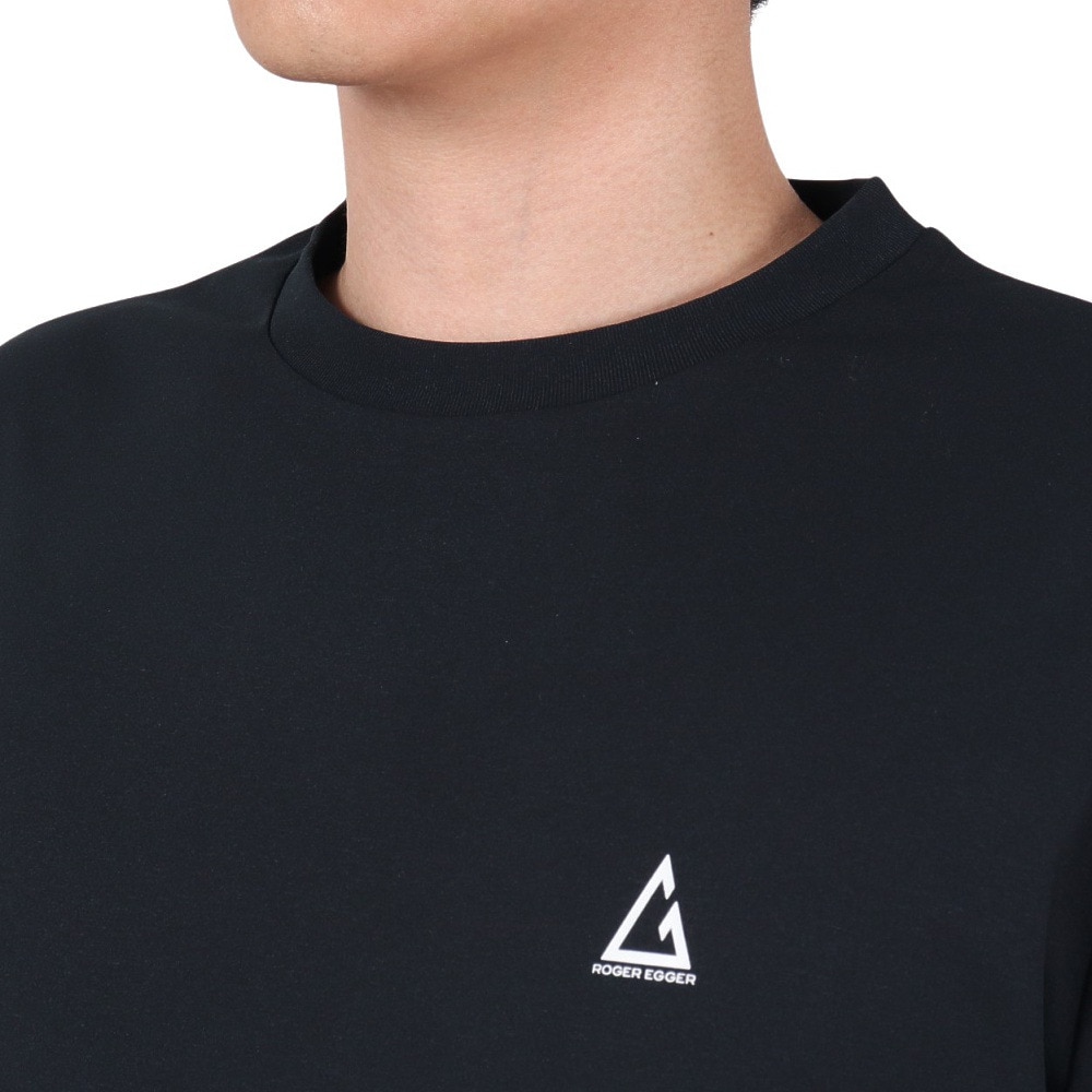 ロジャーエーガー（ROGEREGGER）（メンズ）長袖Tシャツ ロンT HIKE MOUNTAIN RE23FUK5610001 BLK ブラック