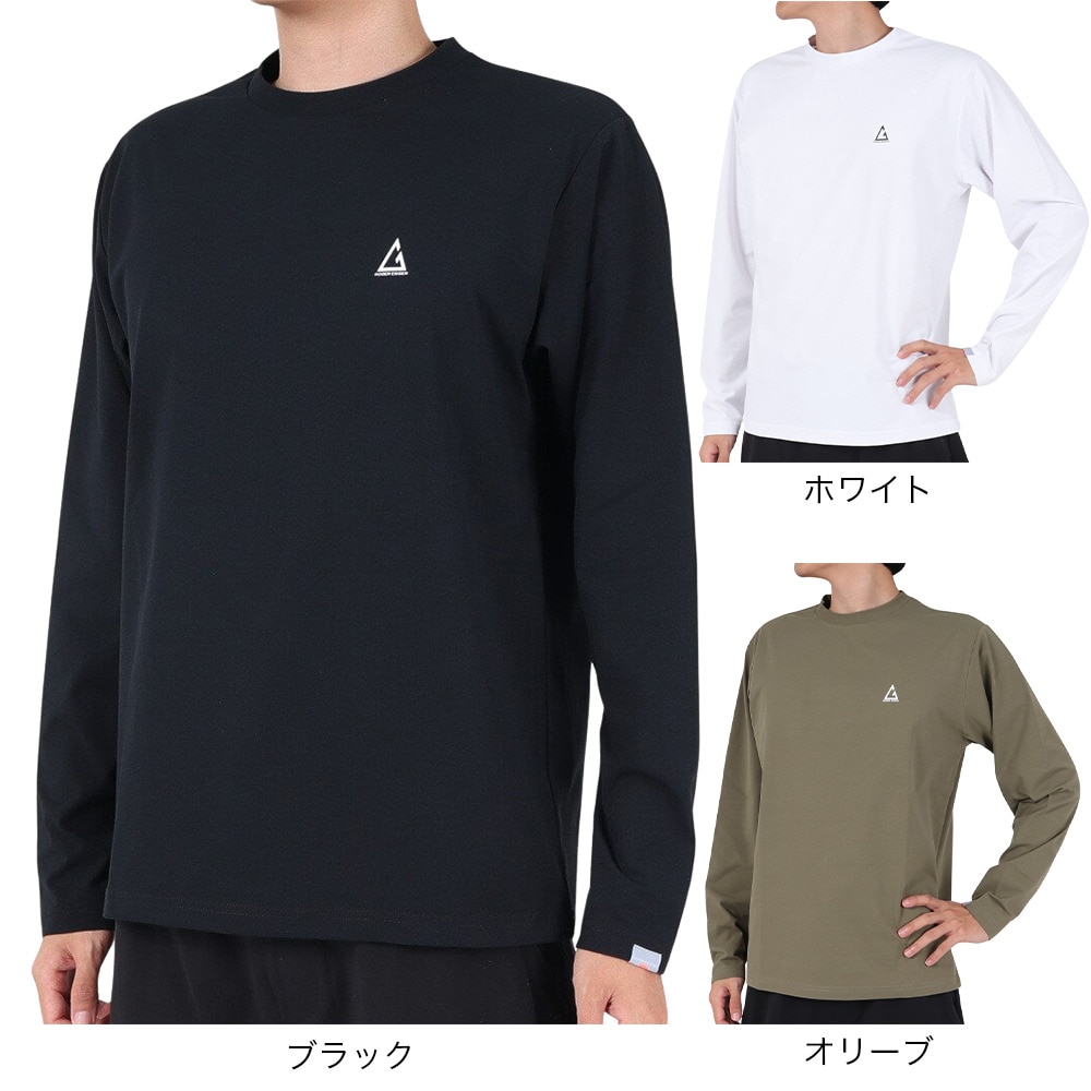 ロジャーエーガー（ROGEREGGER）（メンズ）長袖Tシャツ ロンT HIKE MOUNTAIN RE23FUK5610001 BLK ブラック