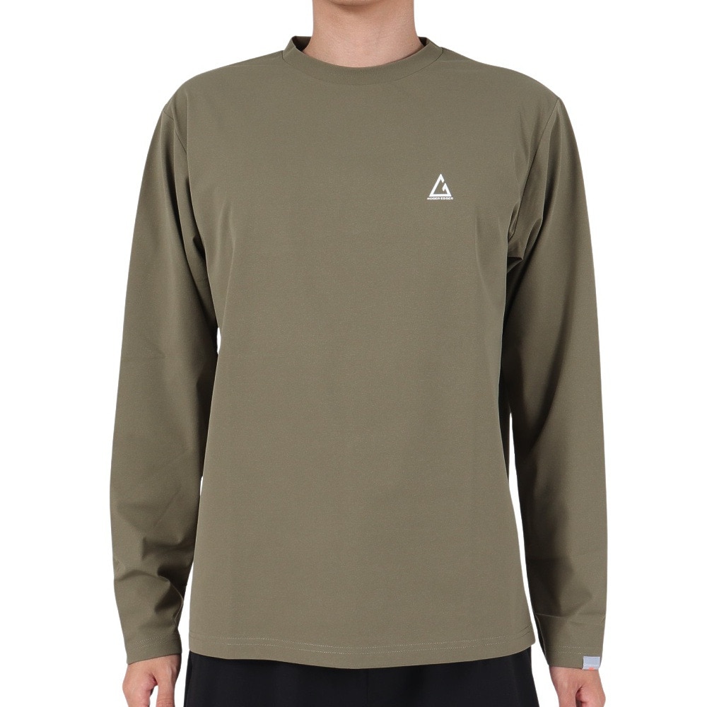 ロジャーエーガー（ROGEREGGER）（メンズ）長袖Tシャツ ロンT HIKE MOUNTAIN RE23FUK5610001 OLV オリーブ