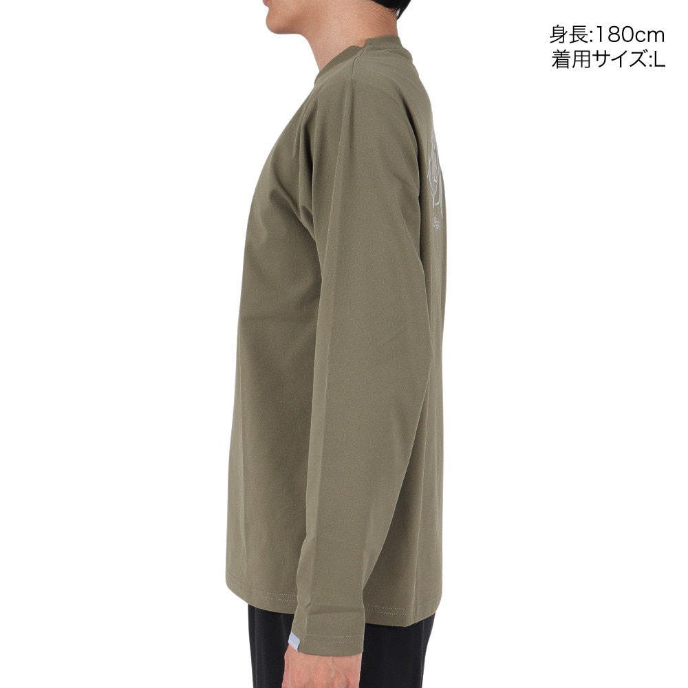 ロジャーエーガー（ROGEREGGER）（メンズ）長袖Tシャツ ロンT HIKE MOUNTAIN RE23FUK5610001 OLV オリーブ