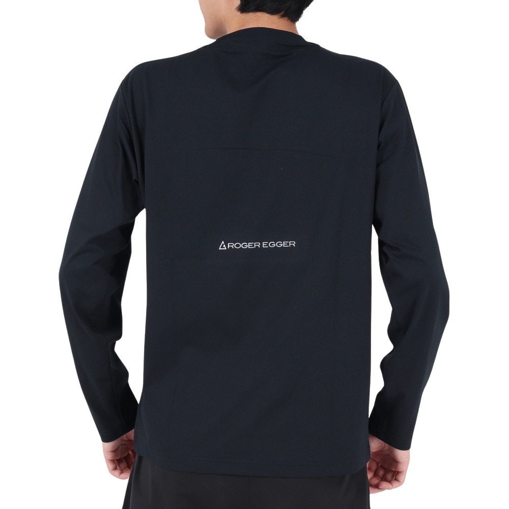 ロジャーエーガー（ROGEREGGER）（メンズ）長袖Tシャツ ロンT WHY HIKE RE23FUK5610002 BLK ブラック