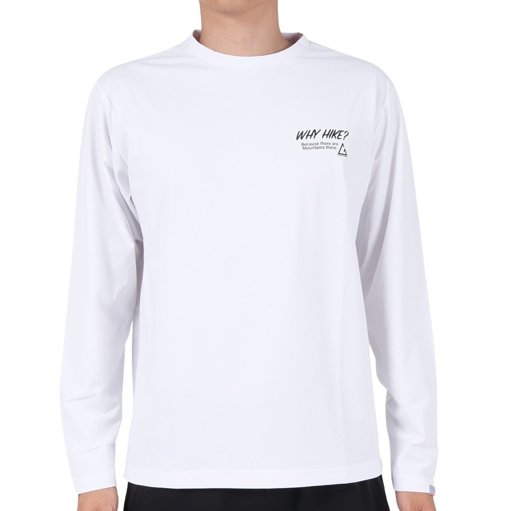 ロジャーエーガー（ROGEREGGER）（メンズ）長袖Tシャツ ロンT WHY HIKE RE23FUK5610002 WHT ホワイト