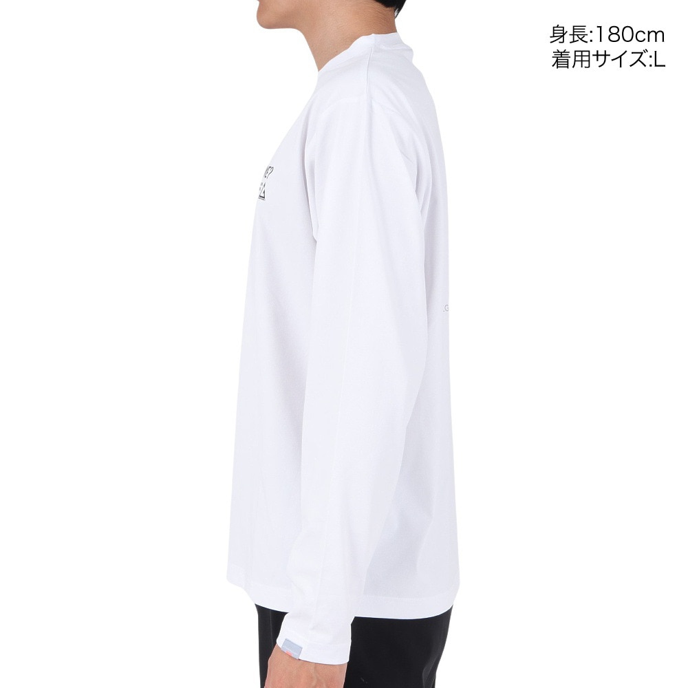 ロジャーエーガー（ROGEREGGER）（メンズ）長袖Tシャツ ロンT WHY HIKE RE23FUK5610002 WHT ホワイト