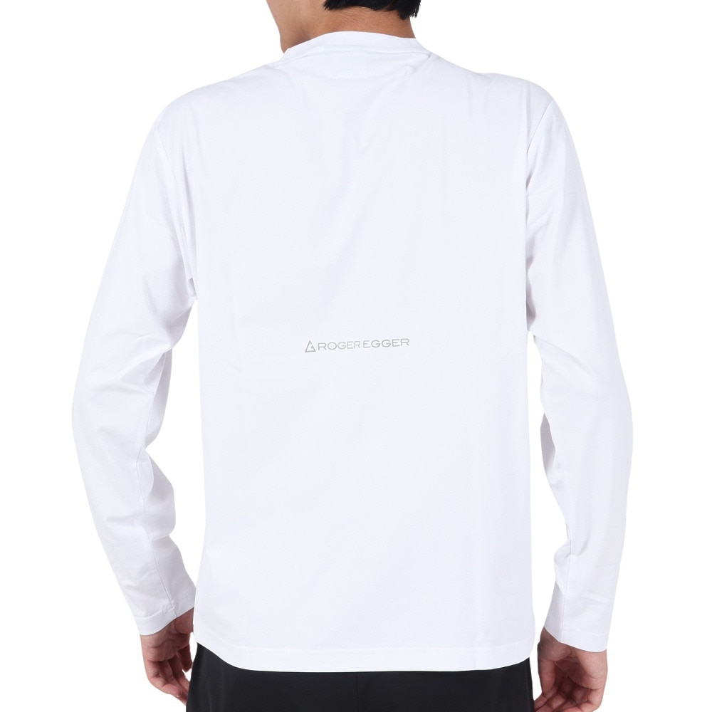 ロジャーエーガー（ROGEREGGER）（メンズ）長袖Tシャツ ロンT WHY HIKE RE23FUK5610002 WHT ホワイト