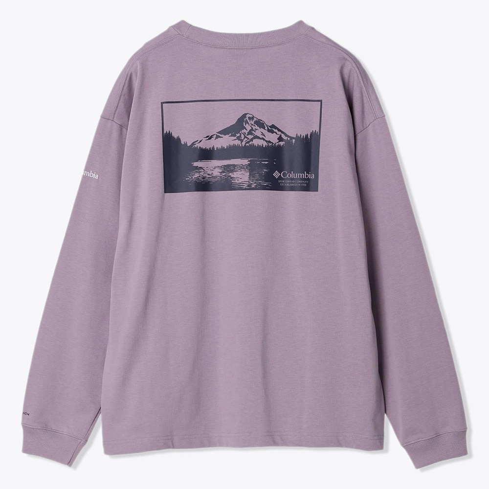 コロンビア（Columbia）（メンズ）長袖Tシャツ ロンT ミラーズクレストロングスリーブグラフィックTシャツ PM6812 554 パープル