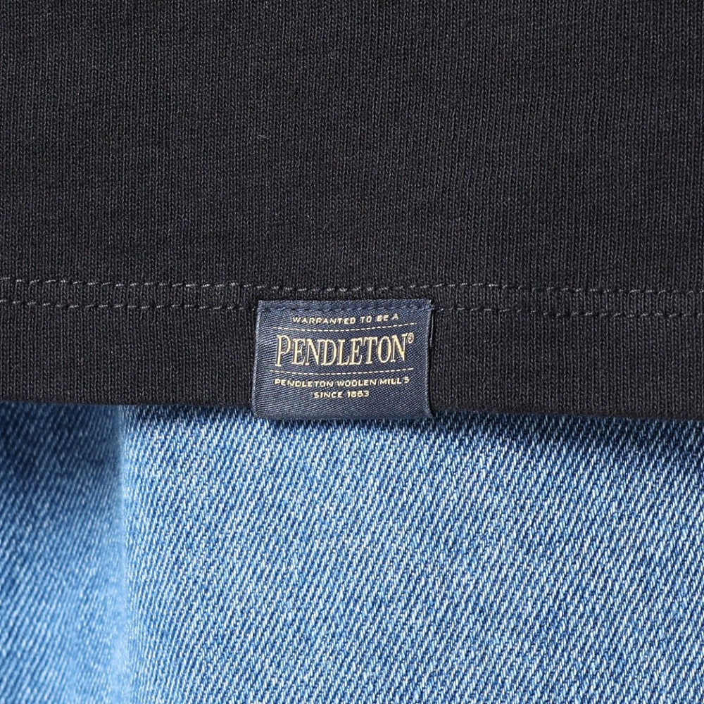 ペンドルトン（PENDLETON）（メンズ、レディース）長袖Tシャツ ロンT バックプリント ロングスリーブTシャツ 19807223 Black