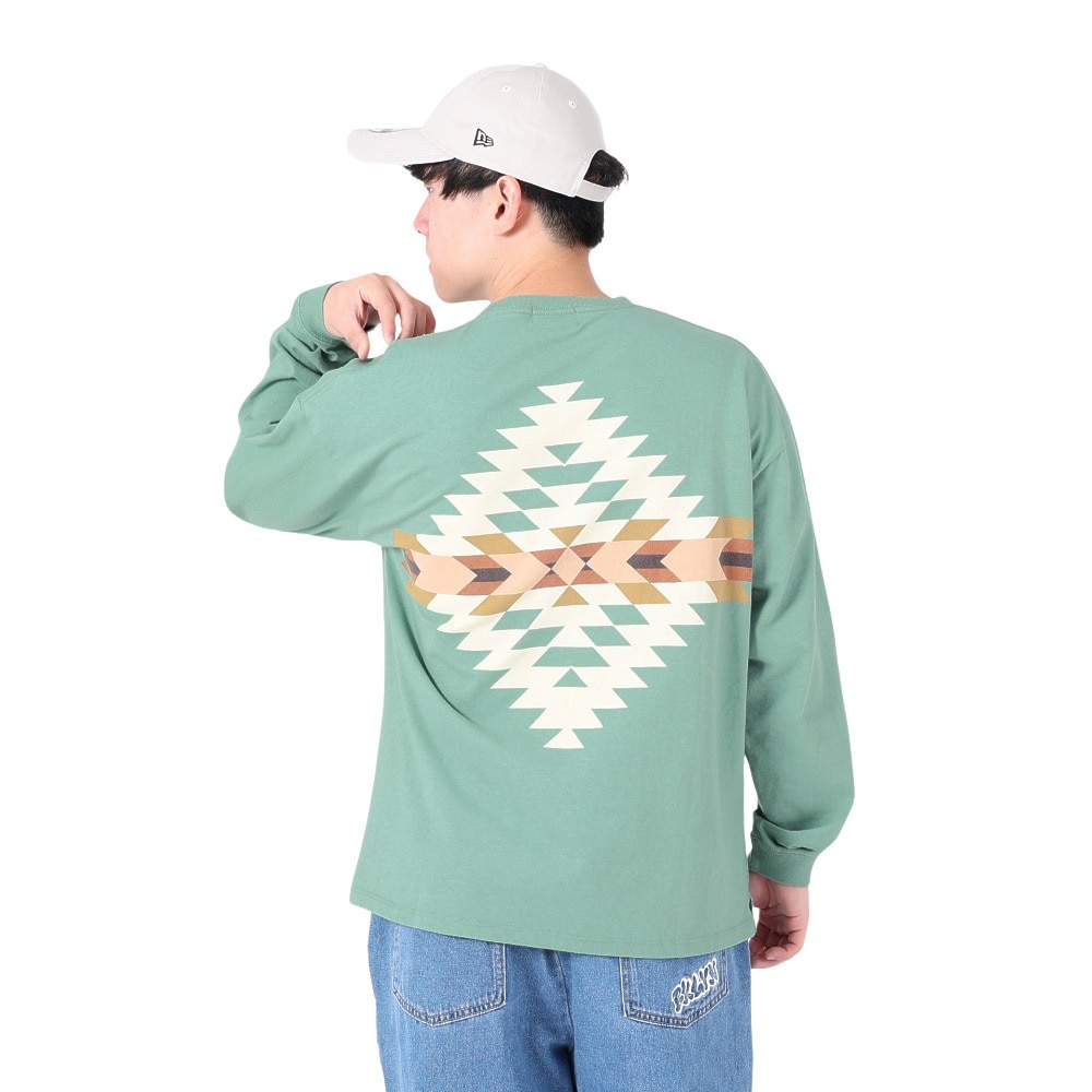 ペンドルトン（PENDLETON）（メンズ、レディース）長袖Tシャツ ロンT バックプリント ロングスリーブTシャツ 19807223 Mint