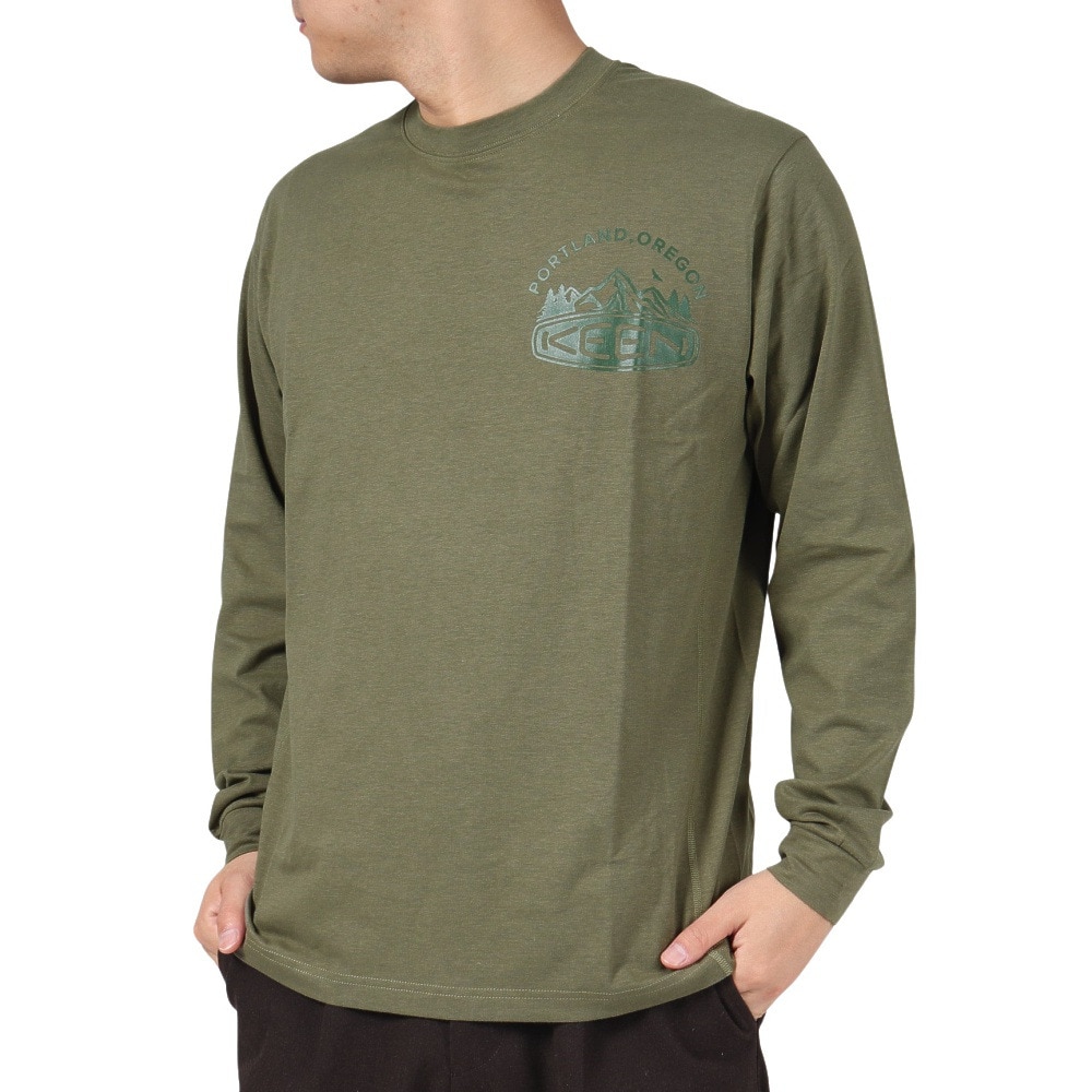 キーン（KEEN）（メンズ、レディース）長袖Tシャツ ハーベスト テック 1028446