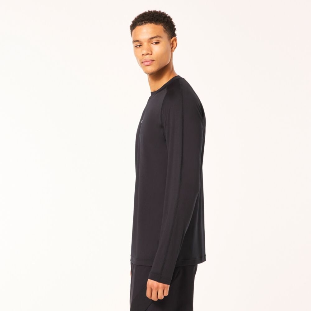 オークリー（OAKLEY）（メンズ）Tシャツ 長袖 ラチチュード LATITUDE ARC RC FOA405458-02E ブラック 吸汗速乾 ストレッチ USサイズ 