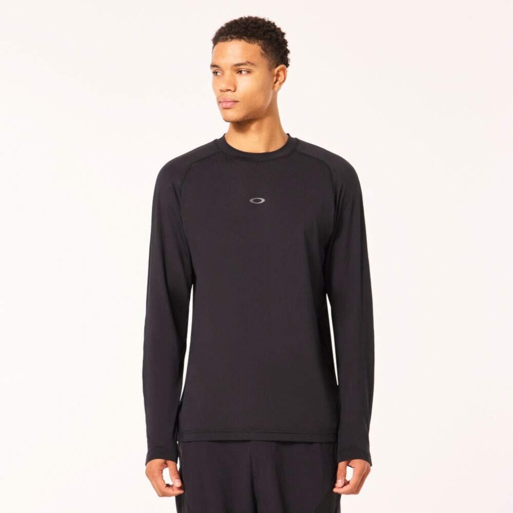 オークリー（OAKLEY）（メンズ）Tシャツ 長袖 ラチチュード LATITUDE ARC RC FOA405458-02E ブラック 吸汗速乾 ストレッチ USサイズ 