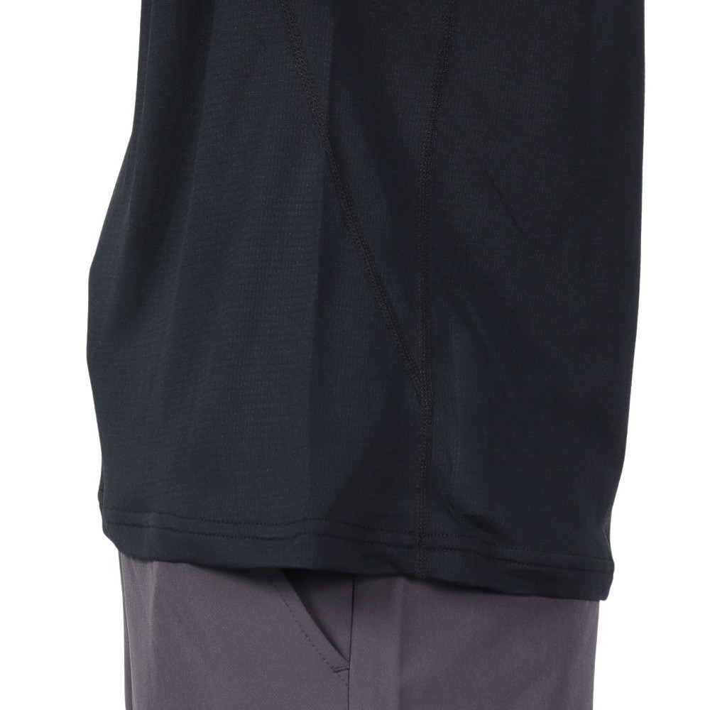 マーモット（Marmot）（メンズ）接触冷感 ストレッチ 長袖Tシャツ ロンT クライムスキン ハーフジップ ロングスリーブシャツ TSSMC418-BLK