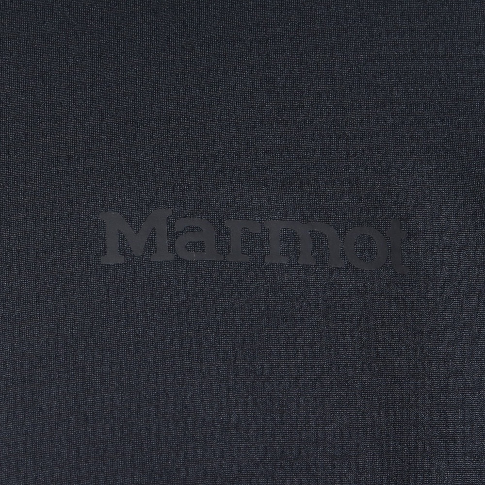 マーモット（Marmot）（メンズ）接触冷感 ストレッチ 長袖Tシャツ ロンT クライムスキン ハーフジップ ロングスリーブシャツ TSSMC418-BLK