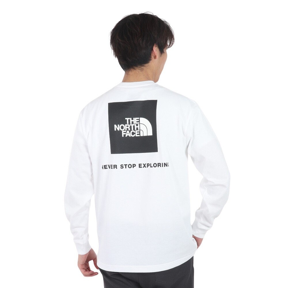 ノースフェイス（THE NORTH FACE）（メンズ）長袖Tシャツ ロンT ロングスリーブバックスクエアロゴティー NT32442 W