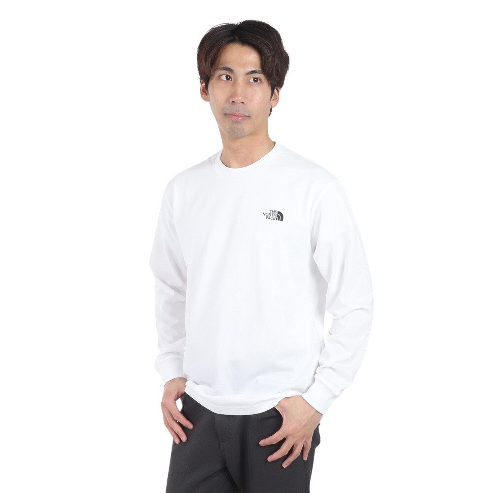 ノースフェイス（THE NORTH FACE）（メンズ）長袖Tシャツ ロンT ロングスリーブバックスクエアロゴティー NT32442 W