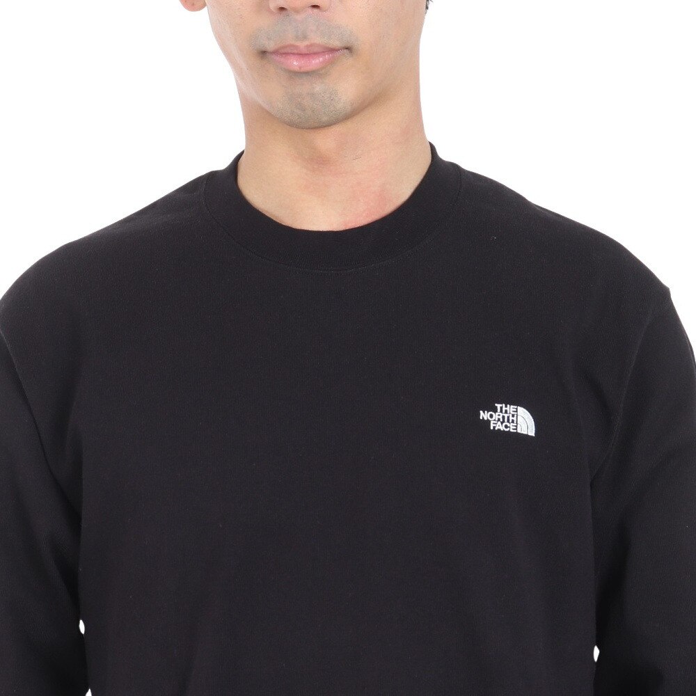 ノースフェイス（THE NORTH FACE）（メンズ）長袖Tシャツ ロンT ロングスリーブヌプシコットンティー NT32443 K