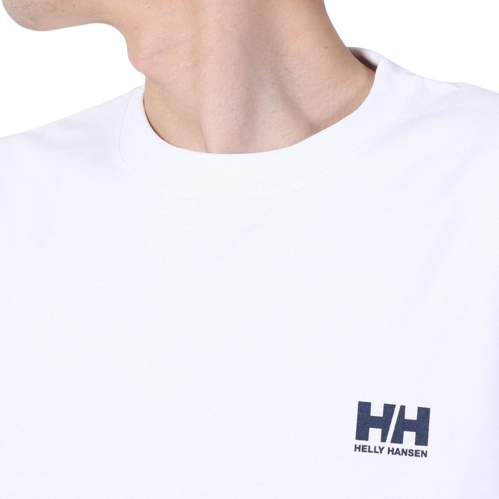 ヘリーハンセン（HELLY HANSEN）（メンズ、レディース）長袖Tシャツ ロンT ロングスリーブスクエアロゴTシャツ HH32413 CW