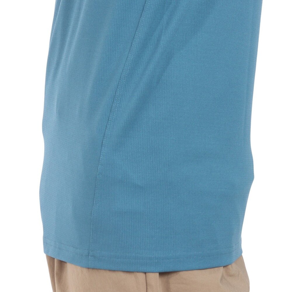 POLEWARDS（メンズ）長袖Tシャツ ロンT DRY COMFORT PW2RJB02 MBLU マリンブルー ストレッチ 吸汗速乾 軽量