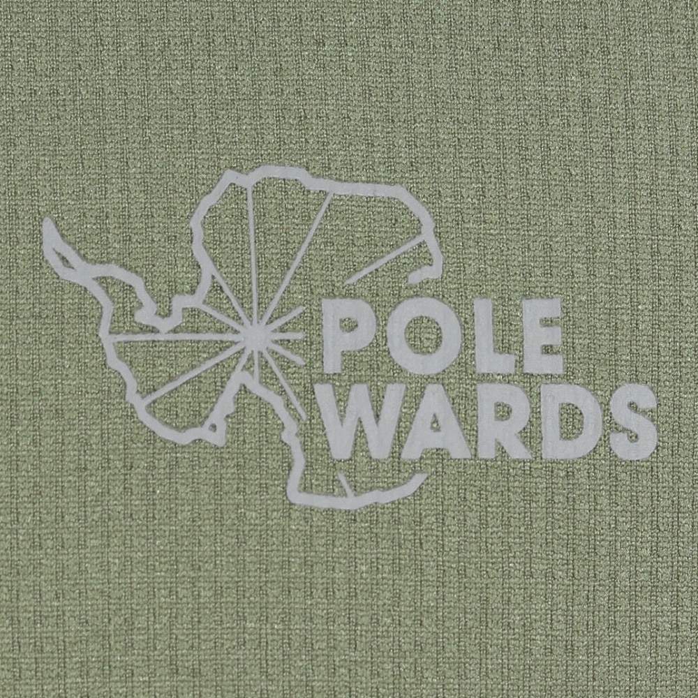 POLEWARDS（メンズ）長袖Tシャツ ロンT DRY COMFORT PW2RJB02 OLV オリーブ ストレッチ 吸汗速乾 軽量
