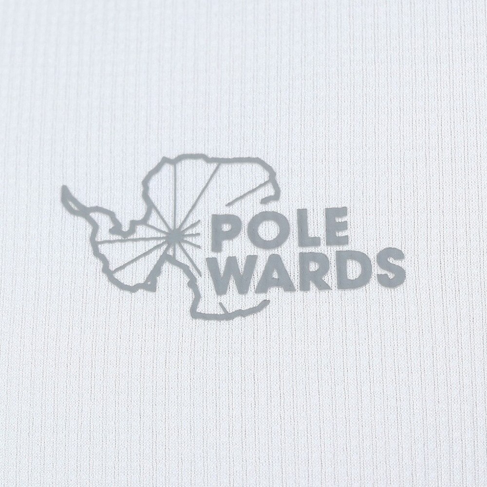 POLEWARDS（メンズ）長袖Tシャツ ロンT DRY COMFORT ハーフジップTシャツ PW2RJB03 IGRY グレー 吸汗速乾 ストレッチ