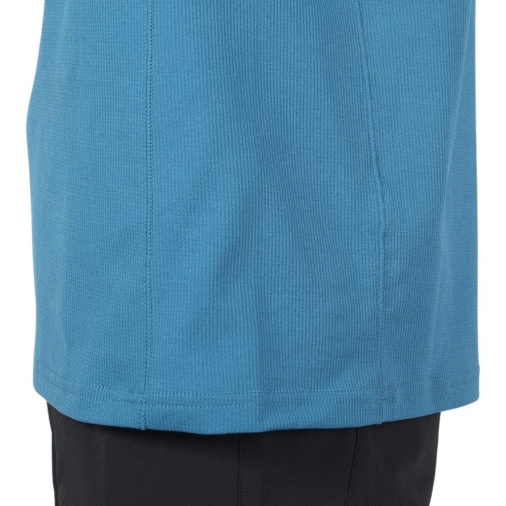 POLEWARDS（メンズ）長袖Tシャツ ロンT DRY COMFORT ハーフジップTシャツ PW2RJB03 MBLU マリンブルー 吸汗速乾 ストレッチ