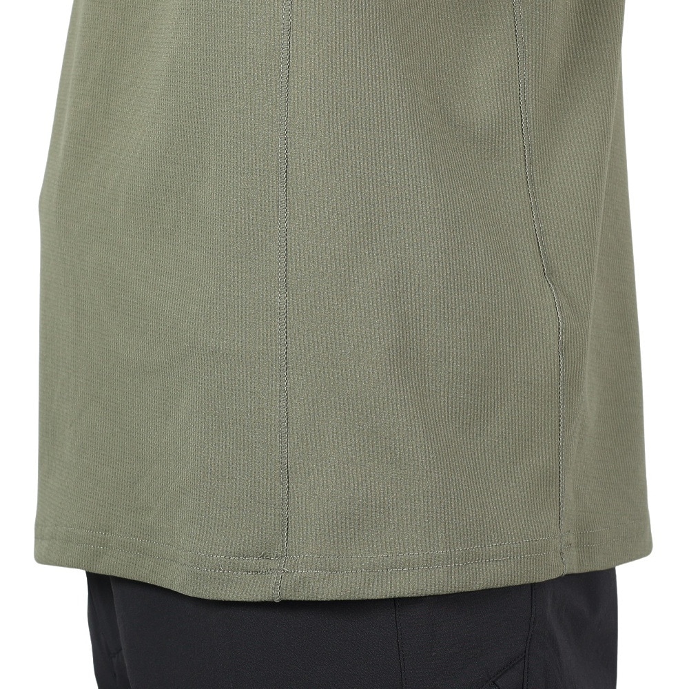 POLEWARDS（メンズ）長袖Tシャツ ロンT DRY COMFORT ハーフジップTシャツ PW2RJB03 OLV オリーブ 吸汗速乾 ストレッチ