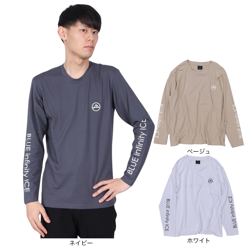 オンヨネ（ONYONE）（メンズ）長袖Tシャツ ロンT YADAKAINO 防虫 ロングスリーブ ロゴTシャツ BIJ94101PB 648 ネイビー
