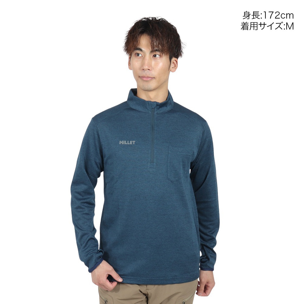 ミレー（Millet）（メンズ）長袖Tシャツ ロンT アイラ 2 ジップ ロングスリーブ MIV01980-N8737