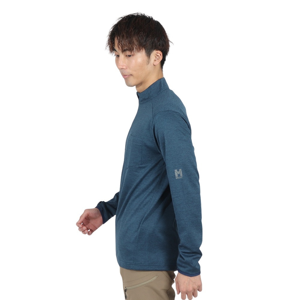 ミレー（Millet）（メンズ）長袖Tシャツ ロンT アイラ 2 ジップ ロングスリーブ MIV01980-N8737
