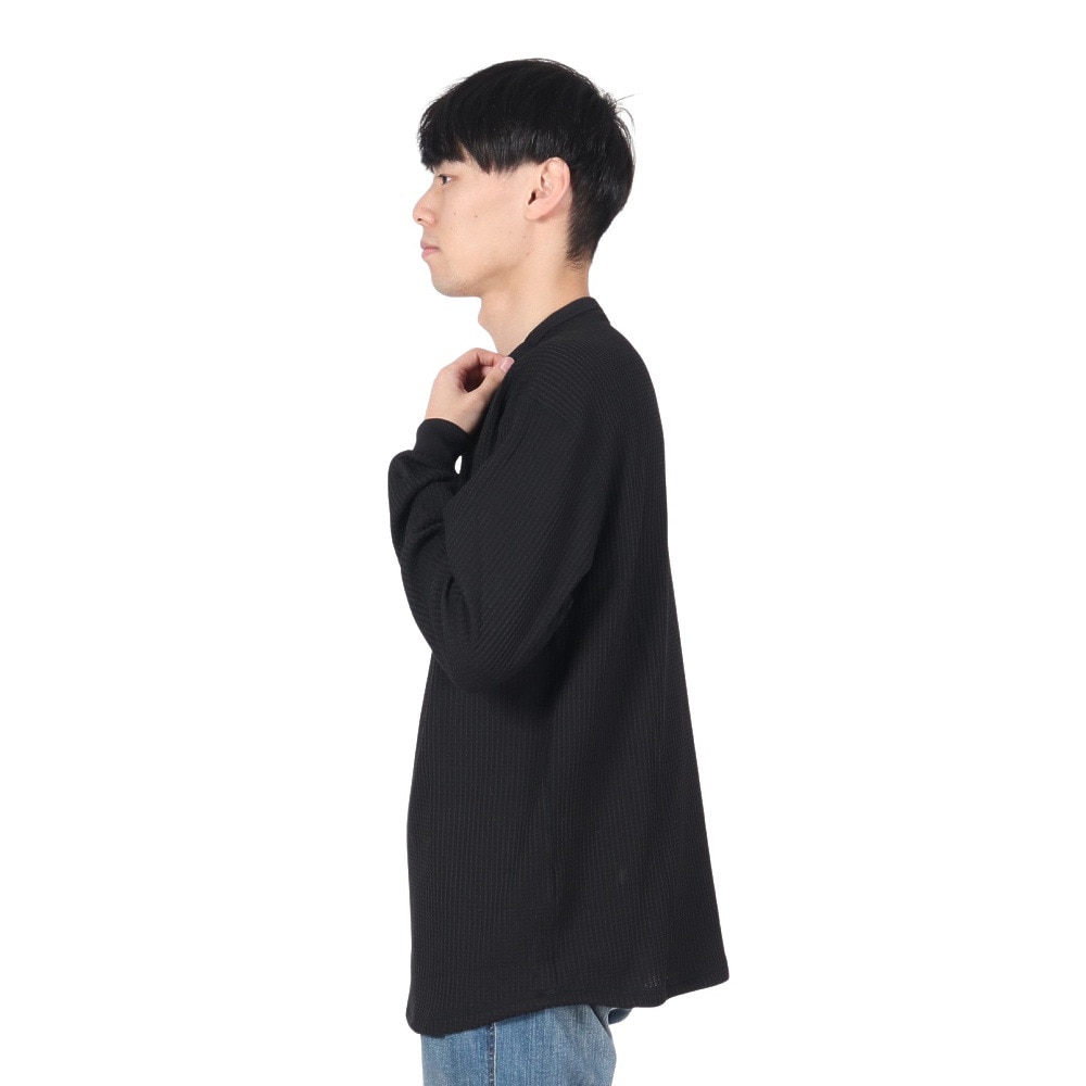ザ・ノース・フェイス（THE NORTH FACE）（メンズ、レディース）ロングスリーブ ウォームワッフルクルー NT62436 K ブラック