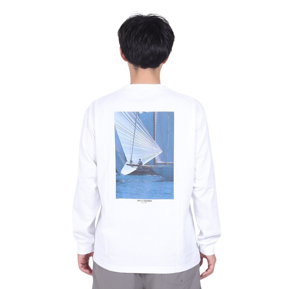 ヘリーハンセン（HELLY HANSEN）（メンズ）UV カット 速乾 ロングスリーブオーシャングラフィックTシャツ HH32467 CW