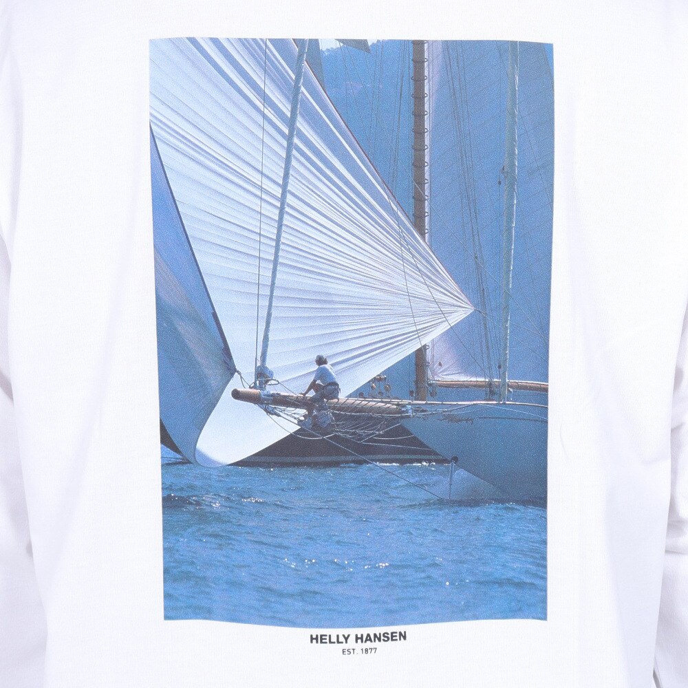 ヘリーハンセン（HELLY HANSEN）（メンズ）UV カット 速乾 ロングスリーブオーシャングラフィックTシャツ HH32467 CW