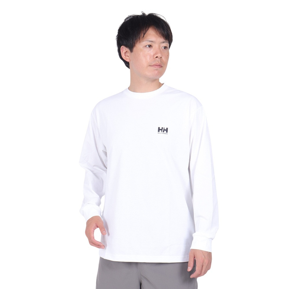 ヘリーハンセン（HELLY HANSEN）（メンズ）UV カット 速乾 ロングスリーブオーシャングラフィックTシャツ HH32467 CW