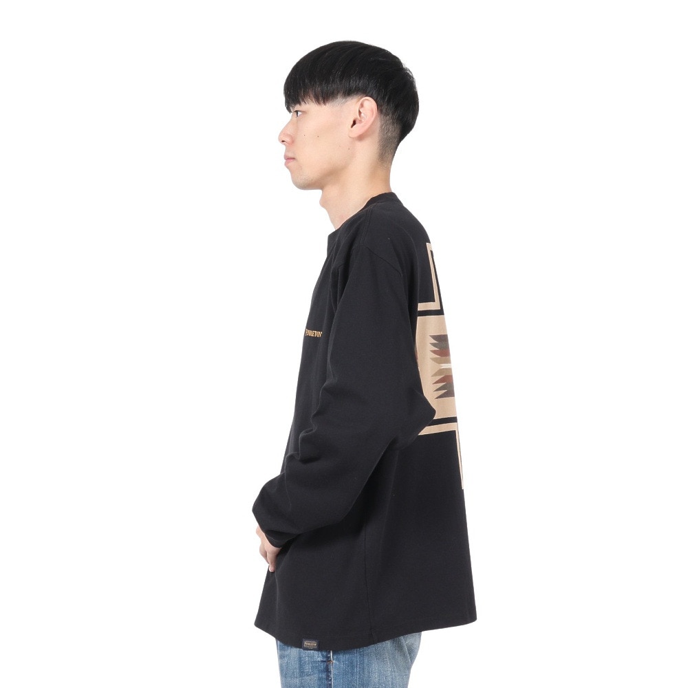 ペンドルトン（PENDLETON）（メンズ）長袖Tシャツ ロンT バックプリント 19807029 BLK