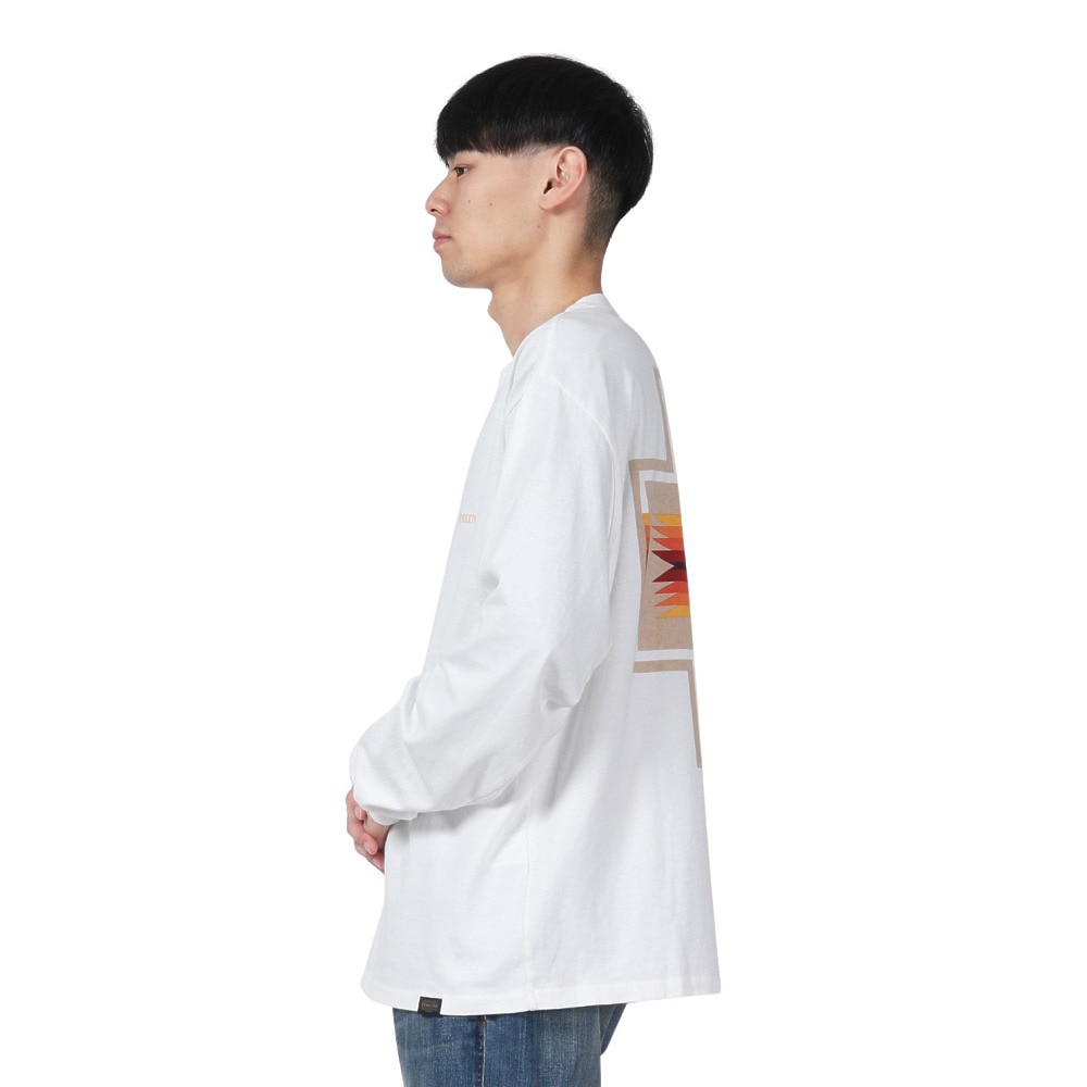 ペンドルトン（PENDLETON）（メンズ）長袖Tシャツ ロンT バックプリント 19807029 OWH