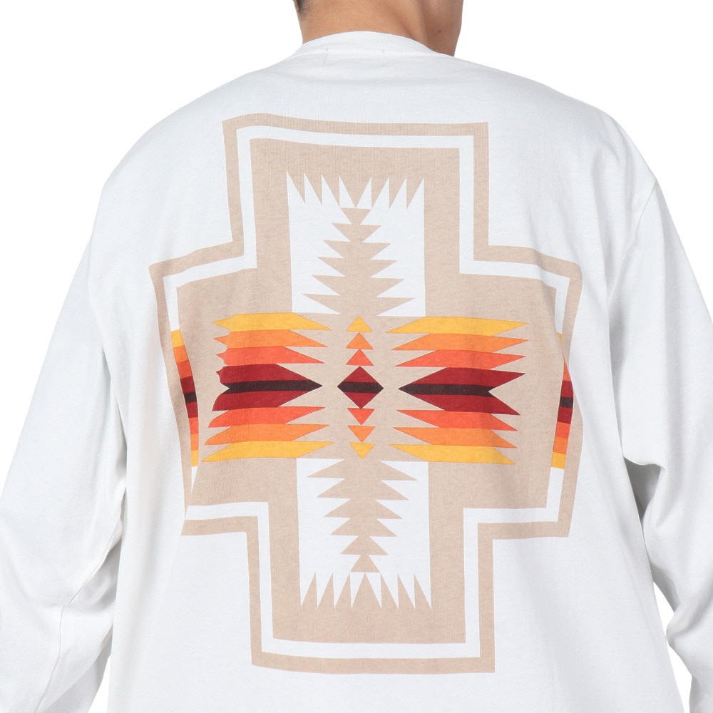 ペンドルトン（PENDLETON）（メンズ）長袖Tシャツ ロンT バックプリント 19807029 OWH