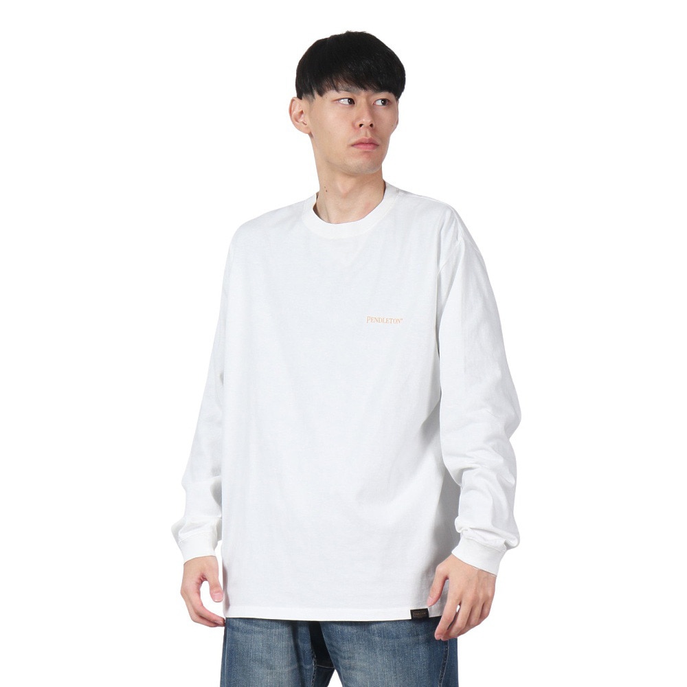 ペンドルトン（PENDLETON）（メンズ）長袖Tシャツ ロンT バックプリント 19807029 OWH