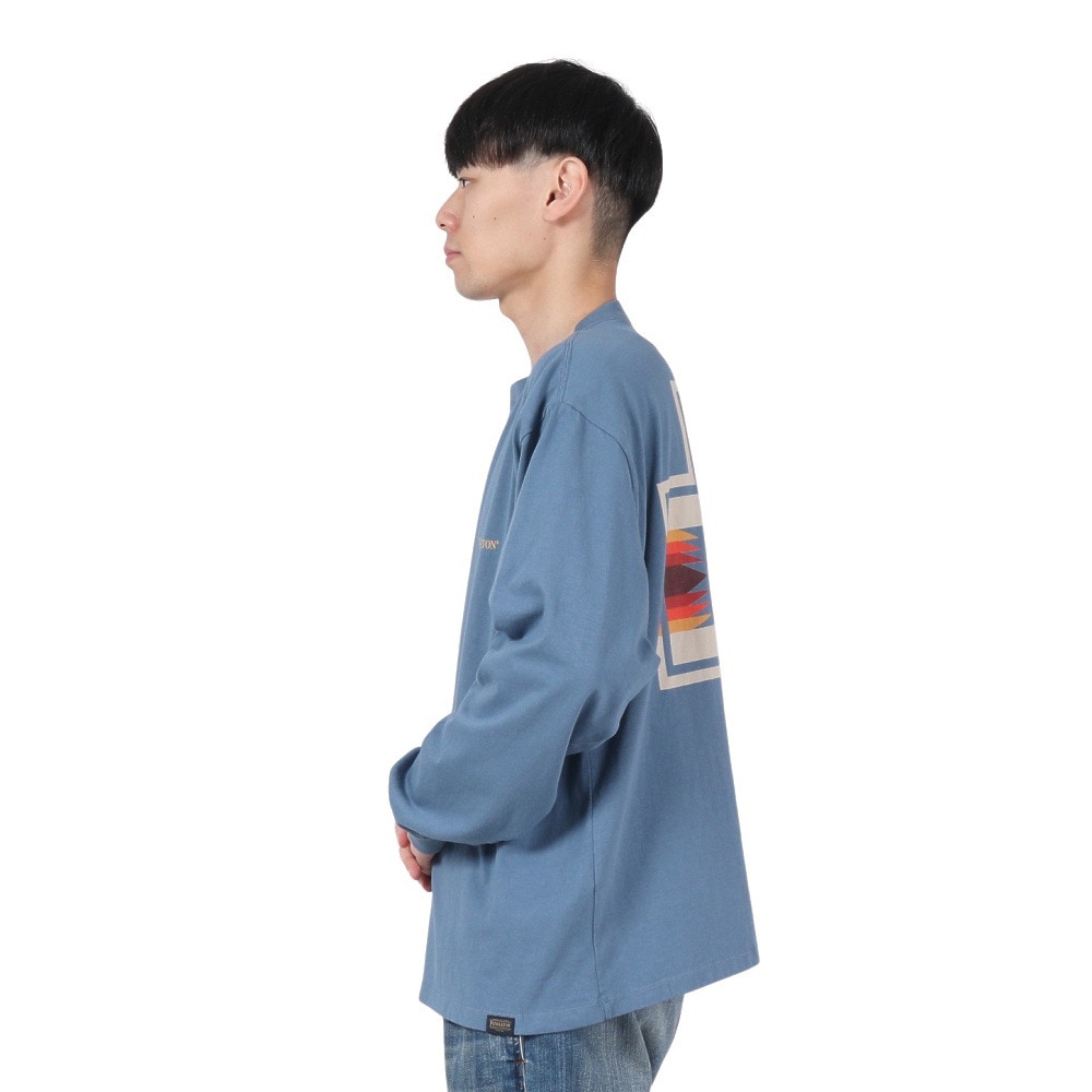 ペンドルトン（PENDLETON）（メンズ）長袖Tシャツ ロンT バックプリント 19807029 SBL