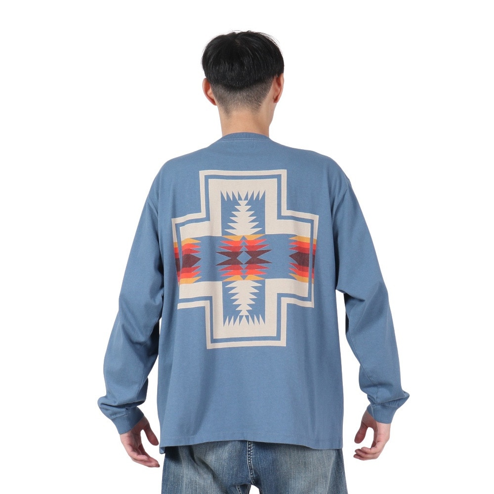 ペンドルトン（PENDLETON）（メンズ）長袖Tシャツ ロンT バックプリント 19807029 SBL