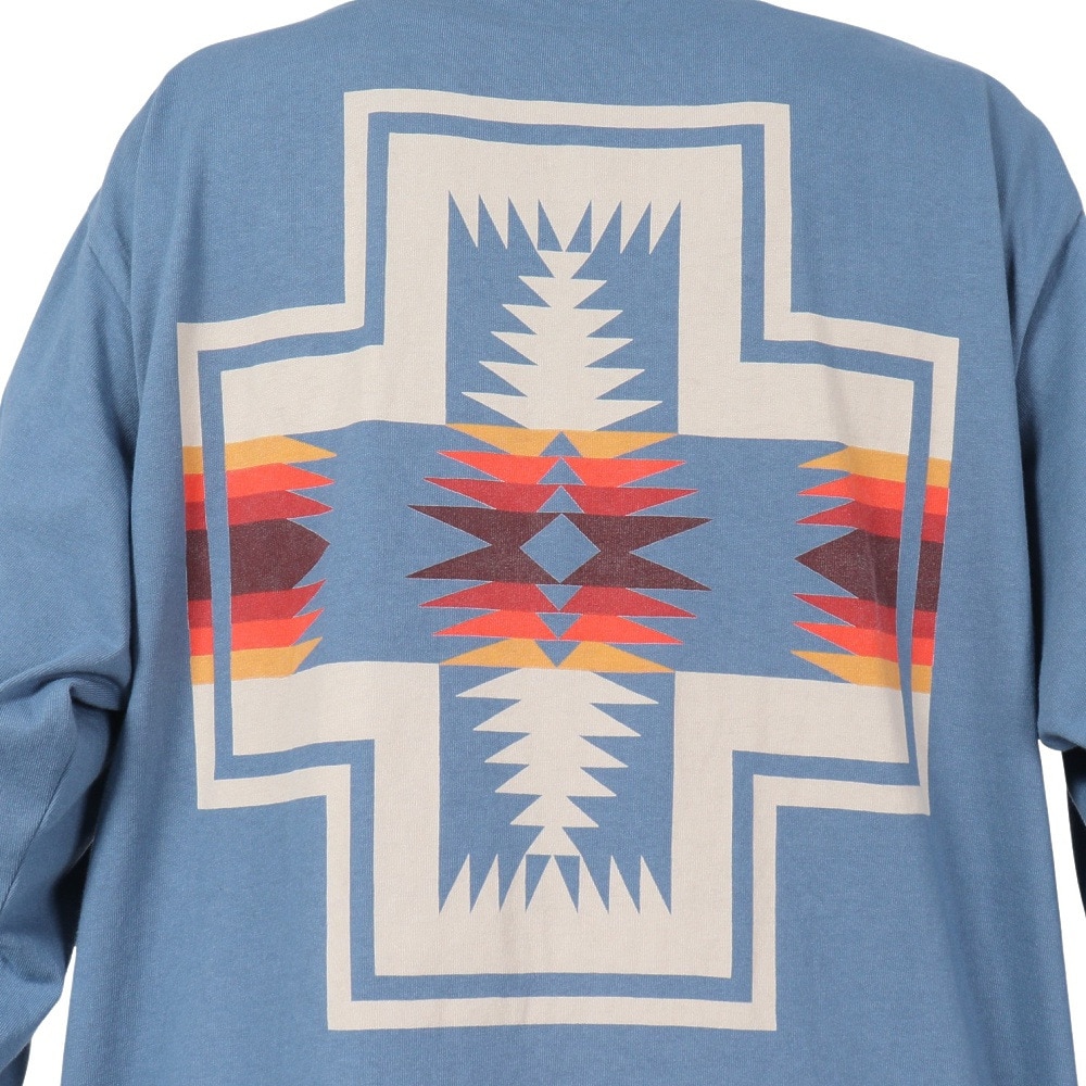 ペンドルトン（PENDLETON）（メンズ）長袖Tシャツ ロンT バックプリント 19807029 SBL