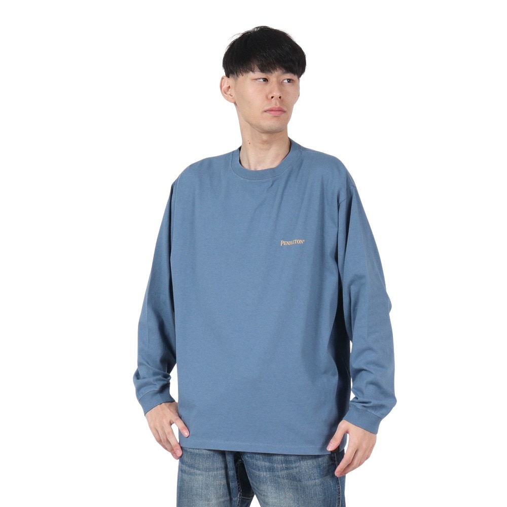 ペンドルトン（PENDLETON）（メンズ）長袖Tシャツ ロンT バックプリント 19807029 SBL