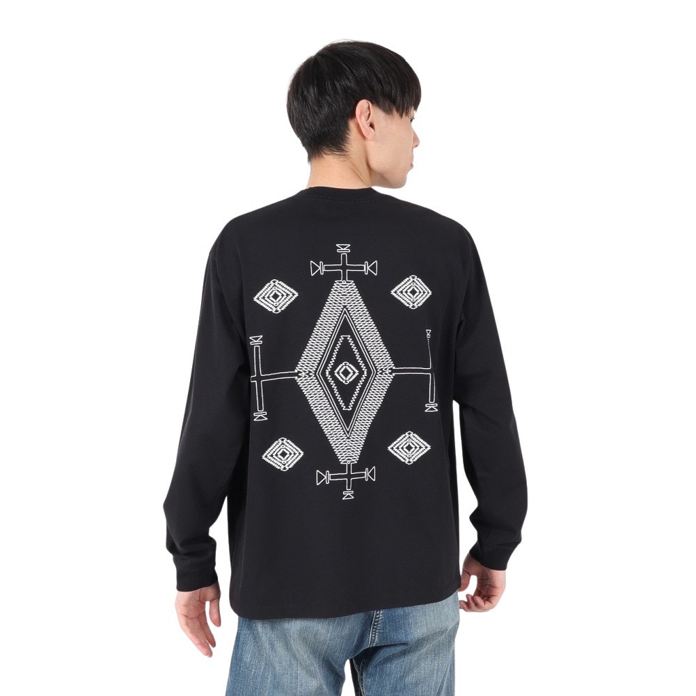 ペンドルトン（PENDLETON）（メンズ）長袖Tシャツ ロンT バックエンブロイダリー 19807030 BLK